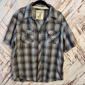 Mens| Coastal Short Sleeve Snap Front Shirt